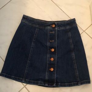 madewell jean skirt